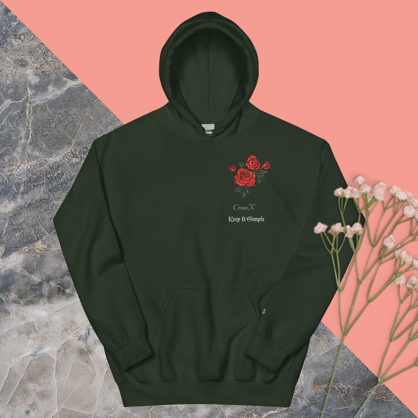 Cross X Rose Hoodie